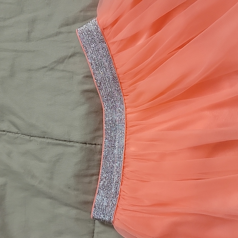Toddler Girl Peach Tutu - Picture 2 of 7